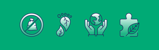 绿色能源，生态概念矢量插图。图片下载