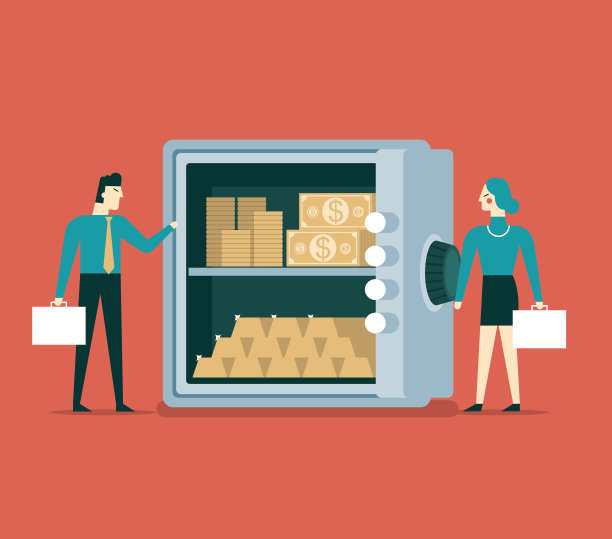 金钱的安全储存-夫妇图片下载