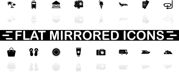 旅游-平面图标图片下载