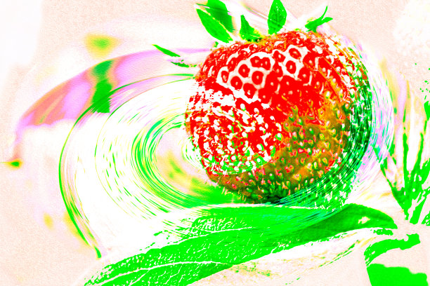 草莓背景，抽象草莓背景，矢量草莓图片下载