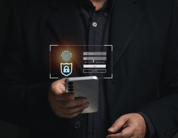 在线身份验证概念。商家通过手机登录验证交易身份。在线交易。网络登录。股票交易订单。教育。图片下载