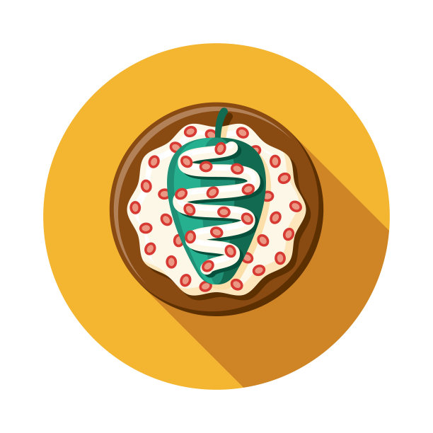 智利En Nogada墨西哥食品图标图片下载