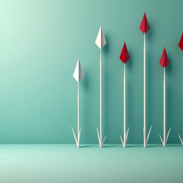 极简的箭头纸背景与复制空间图片下载