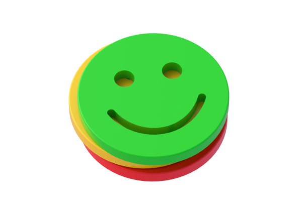 在白色背景上孤立的一堆情感面孔。三维渲染图片下载