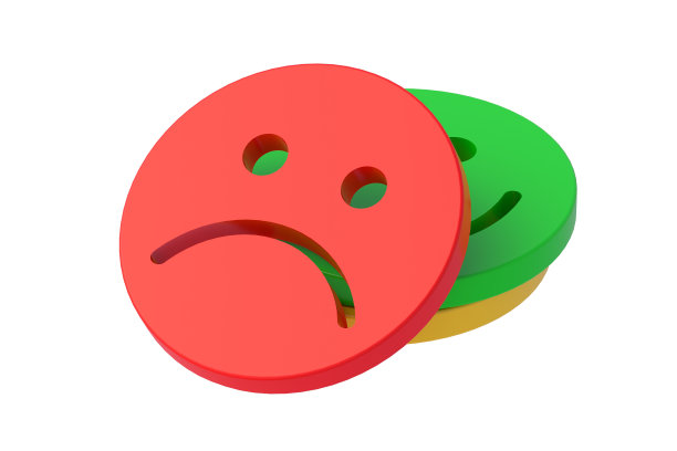 一堆情感的面孔被隔离在白色的背景上。三维渲染图片下载