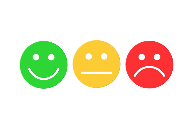 一组孤立在白色背景上的情感面孔。前视图。三维渲染图片下载