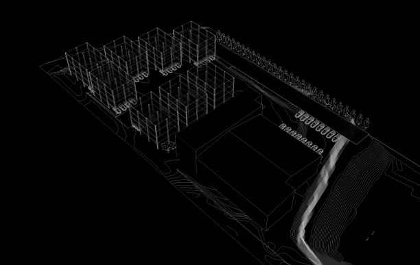 建筑工程的三维插图图片下载
