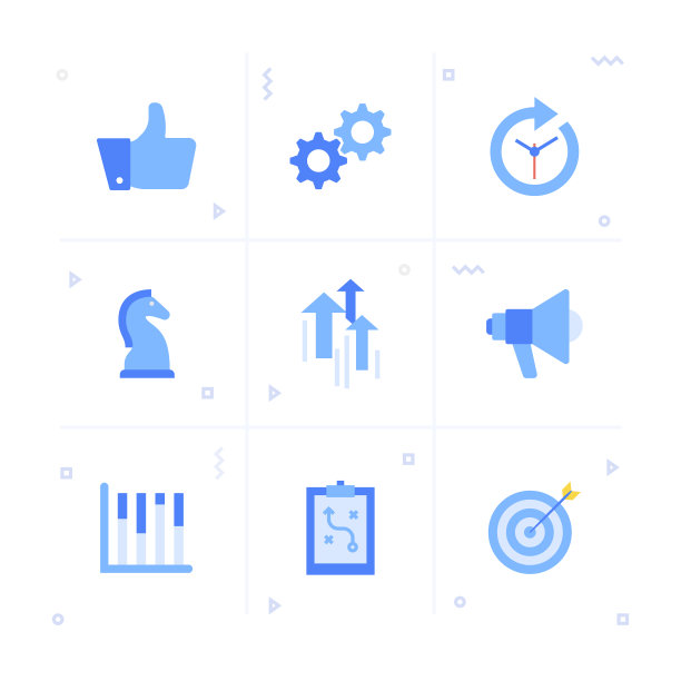 商业计划图标集图片下载