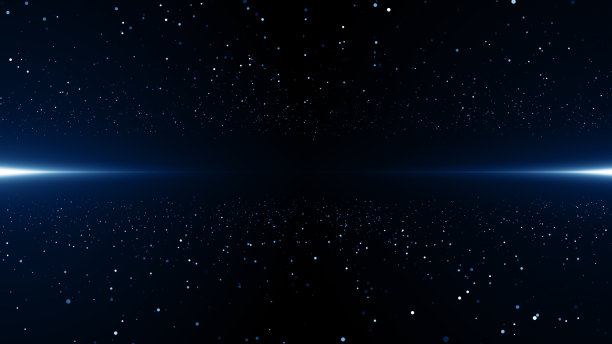 蓝色尘埃抽象光散景运动标题电影背景图片下载