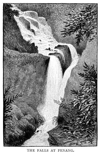 瀑布在槟城图片下载