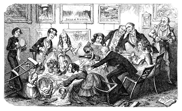 晚宴上一团糟图片下载