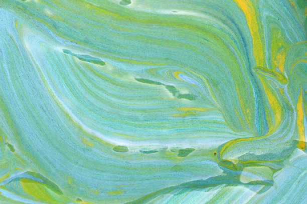 彩色抽象油画与流动创造波浪线图片下载