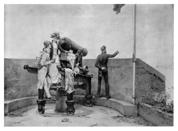 炮上的一对图片下载