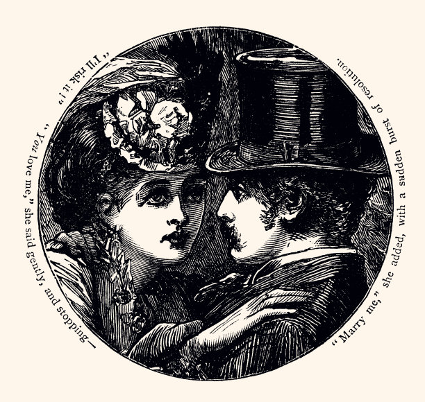 一对情侣的肖像- xxxl有很多细节-图片下载