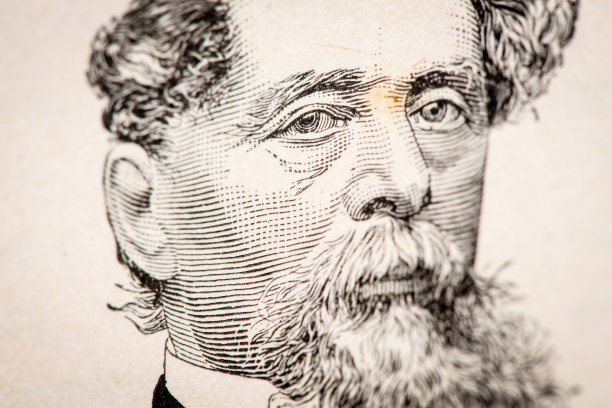 过去著名作家的肖像:查尔斯·狄更斯图片下载