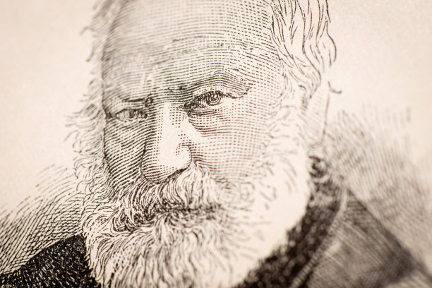 过去著名作家的肖像:维克多·雨果图片下载