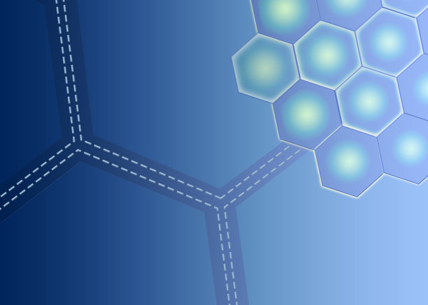 六边形几何抽象背景。图片下载