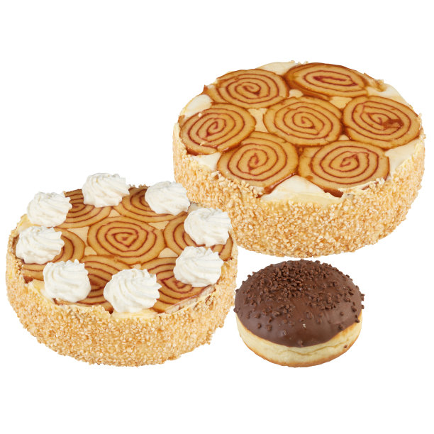 蛋糕甜甜圈切割出孤立的白色背景与剪切路径图片下载