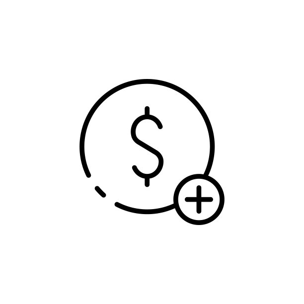 现金交易线性图标，黑色，货币图标。矢量图标图片下载