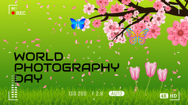 点击相机插图中的图片。点击美丽的世界时刻概念剪辑图片下载