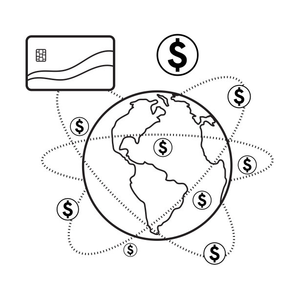 全球经济网络矢量图。世界经济或全球金融地图概念。国际业务。网页横幅布局模板。可编辑的中风。图片下载