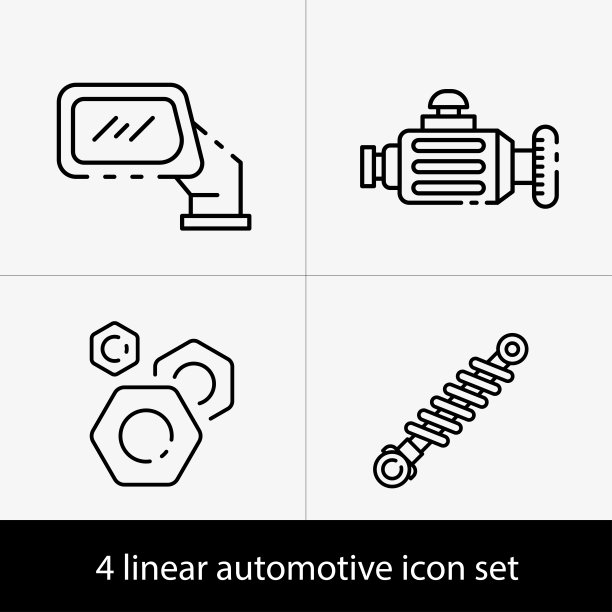 4线性图标集图片下载