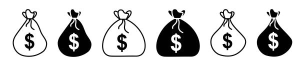 钱袋图标套装图片下载