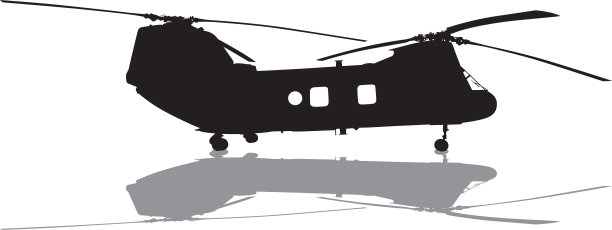 直升机轮廓图片下载