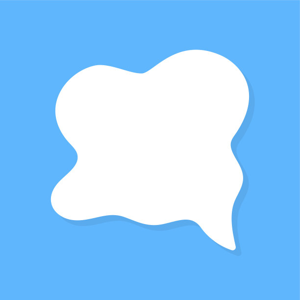 语音气泡矢量元素，文本气球，矢量图标。图片下载