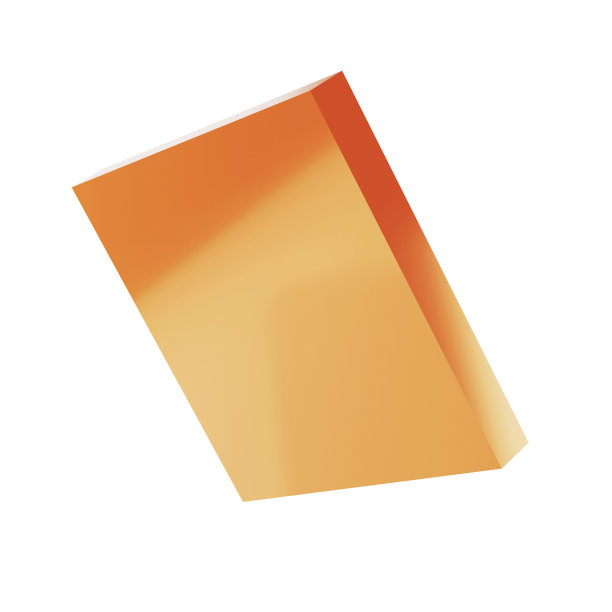 三维金属矩形抽象几何形状金色讲台。逼真的光泽金模板装饰设计插图。极简主义明亮的矩形模型与剪切路径隔离图片下载