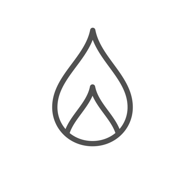 房屋供暖相关图标。图片下载