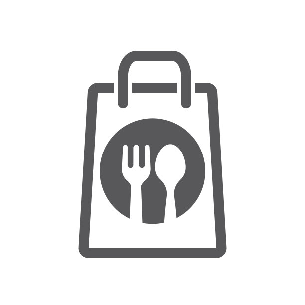 拿走纸质食品袋图标。图片下载