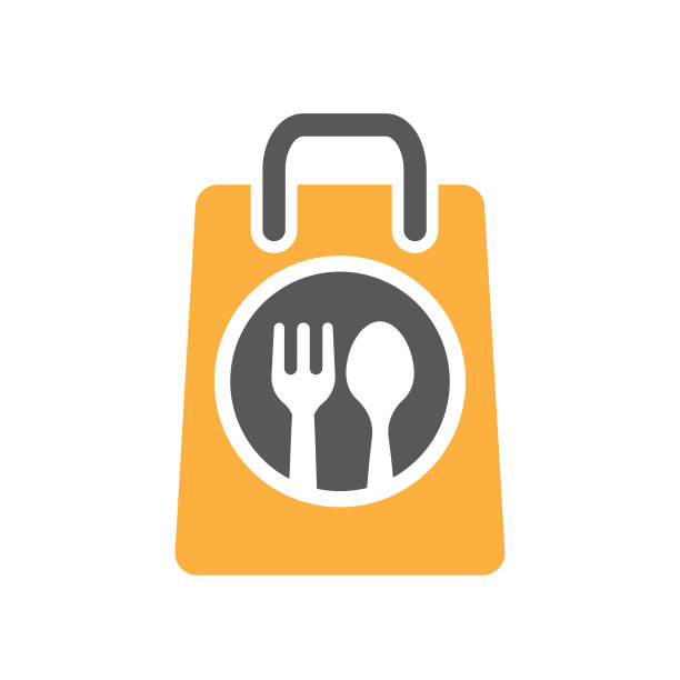 拿走纸质食品袋图标。图片下载