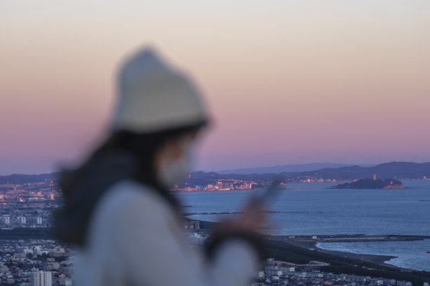 城市挂毯上的孤独沉思图片下载