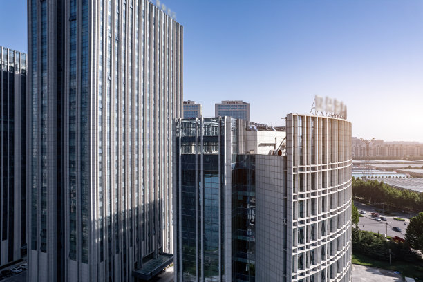 中国现代城市建筑景观航拍图片下载