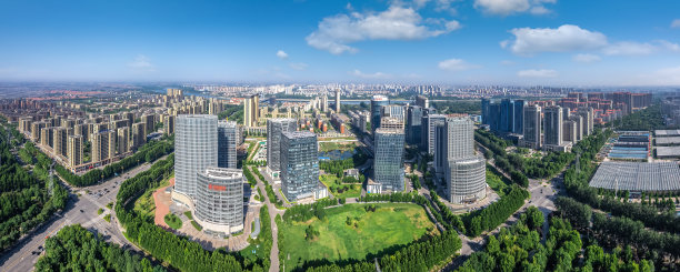 中国现代城市建筑景观航拍图片下载