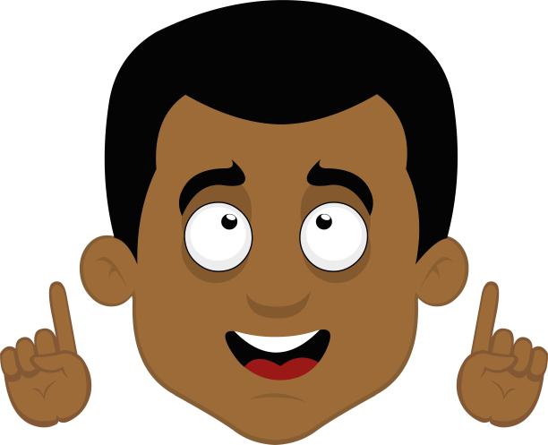 矢量头男人抬头看图片下载