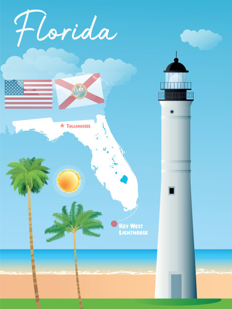 基韦斯特的灯塔图片下载