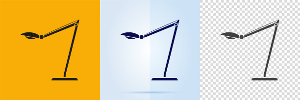 台灯图标集。图片下载