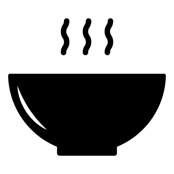 汤图标孤立的白色背景图片下载