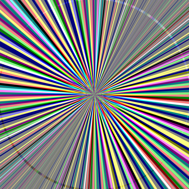 色彩斑斓的径向涡图片下载