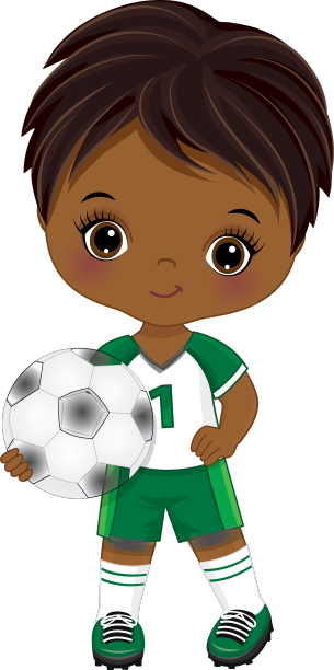 可爱的非洲裔美国小男孩在踢足球图片下载