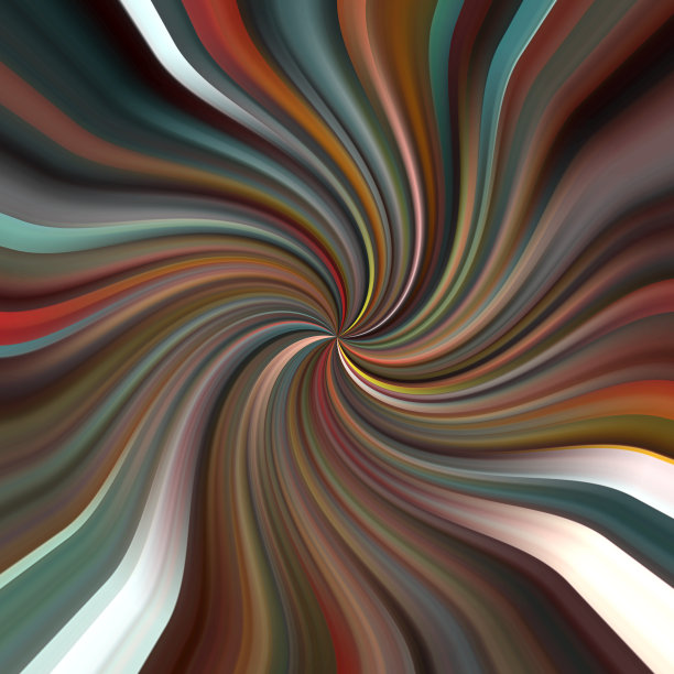 多色扭曲线消失漩涡图片下载