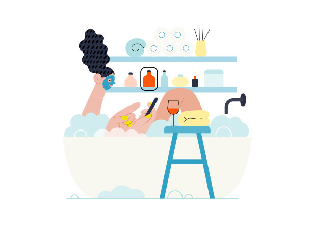 网上购物和电子商务矢量插图系列图片下载