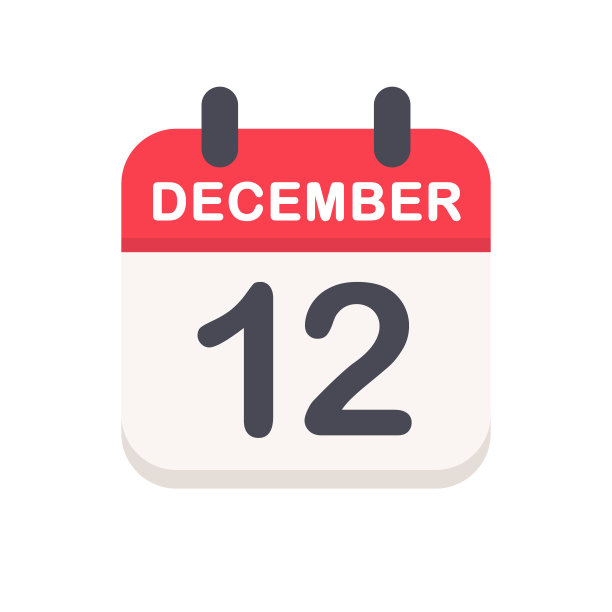 12月12日 - 日历图标图片下载