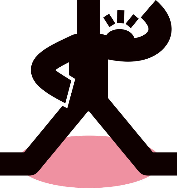 一个可靠的简笔画图标，拥有力量。图片下载