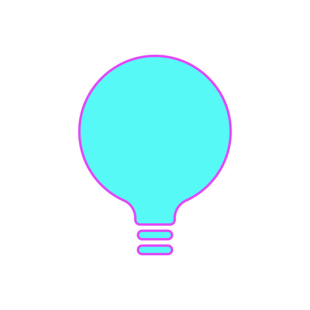 灯泡鲜艳的颜色图片下载