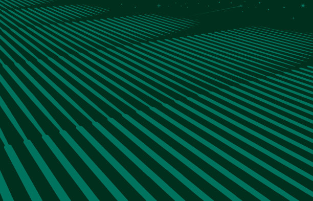 虚拟现实技术景观与月亮和星星图片下载