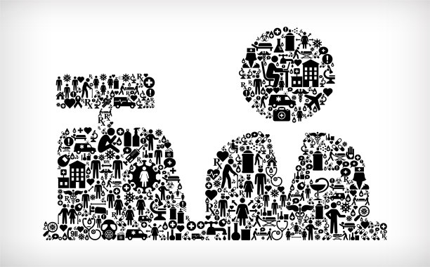 收银员流感冠状病毒图标模式图片下载