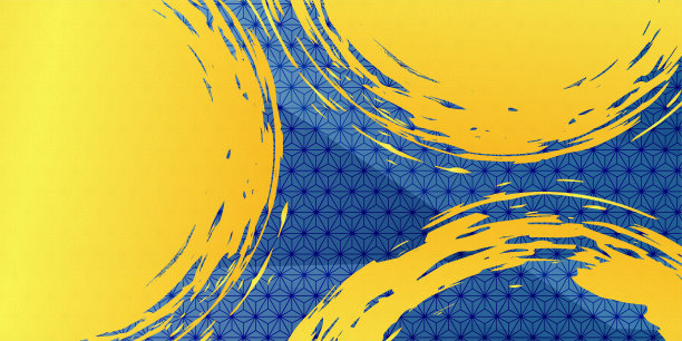 麻叶图案。金色渐变背景插图。日本模式。图片下载